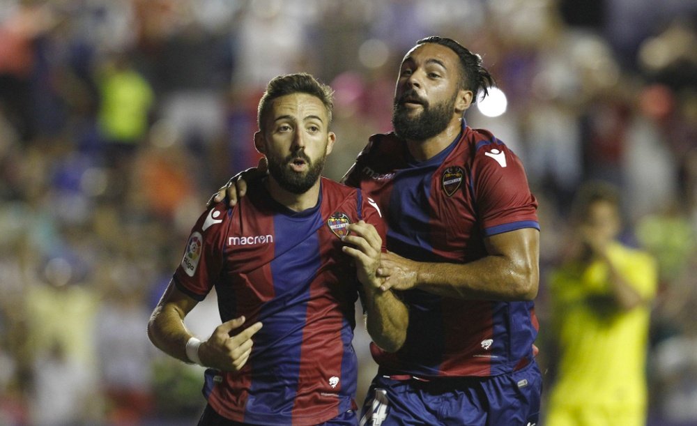 Morales anotó el gol del triunfo en la vuelta del Levante a Primera. LaLiga