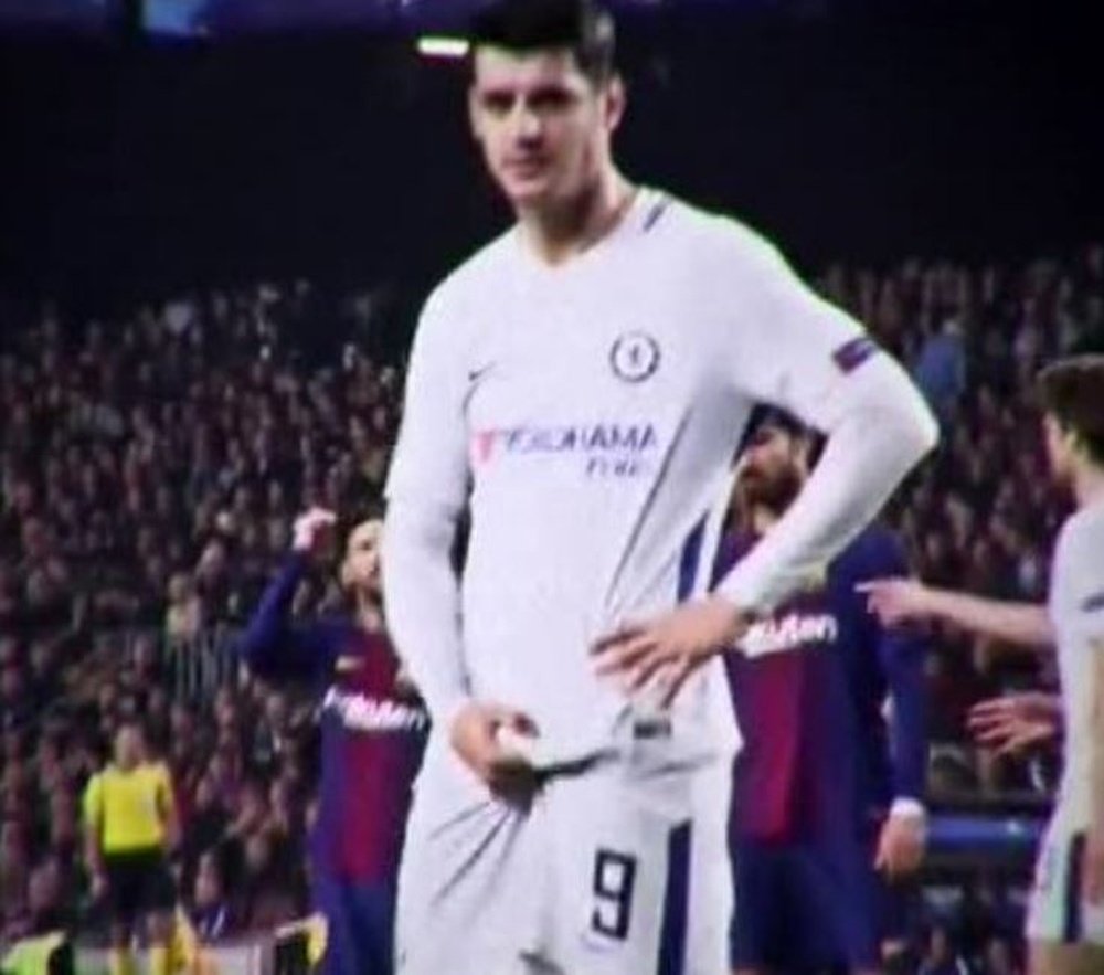 Pas très propre sur cette action Alvaro Morata. Twitter