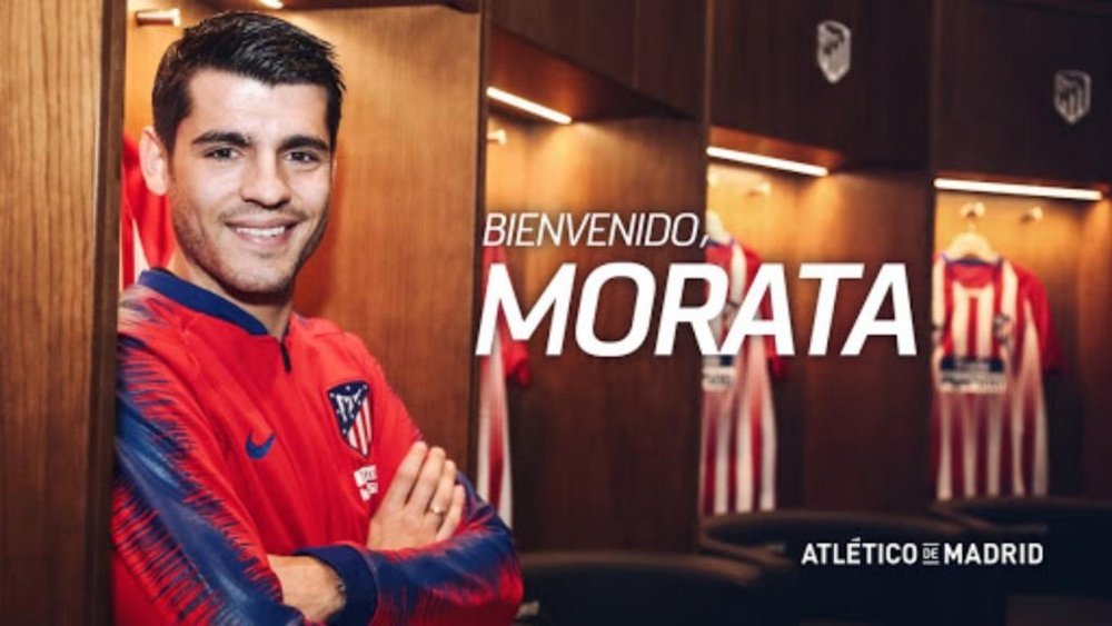 Morata rejoint l'Atlético Madrid. AtléticoMadrid