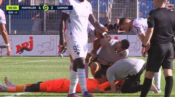 Mory Diaw victime d'un jet de pétard, Montpellier-Clermont suspendu
