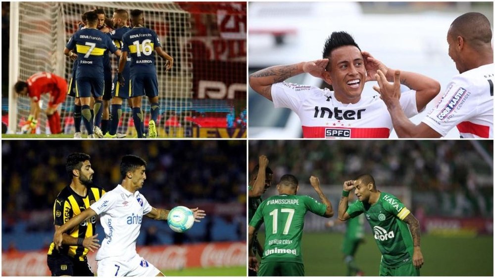 Boca, Sao Paulo, Nacional, Peñarol y Chapecoense, equipos que nunca descendieron. BeSoccer