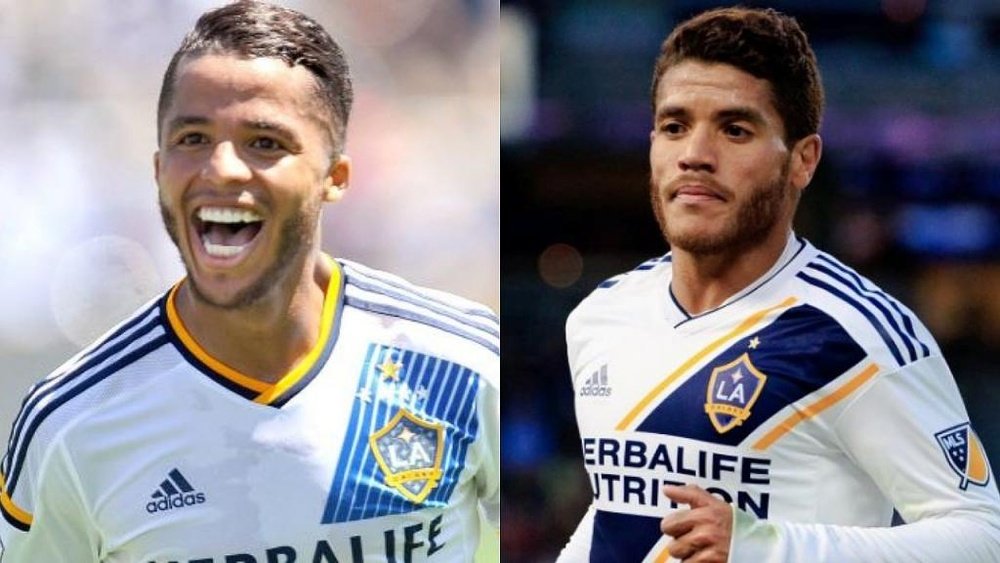 Los hermanos dos Santos podrían abandonar Los Angeles Galaxy. AFP