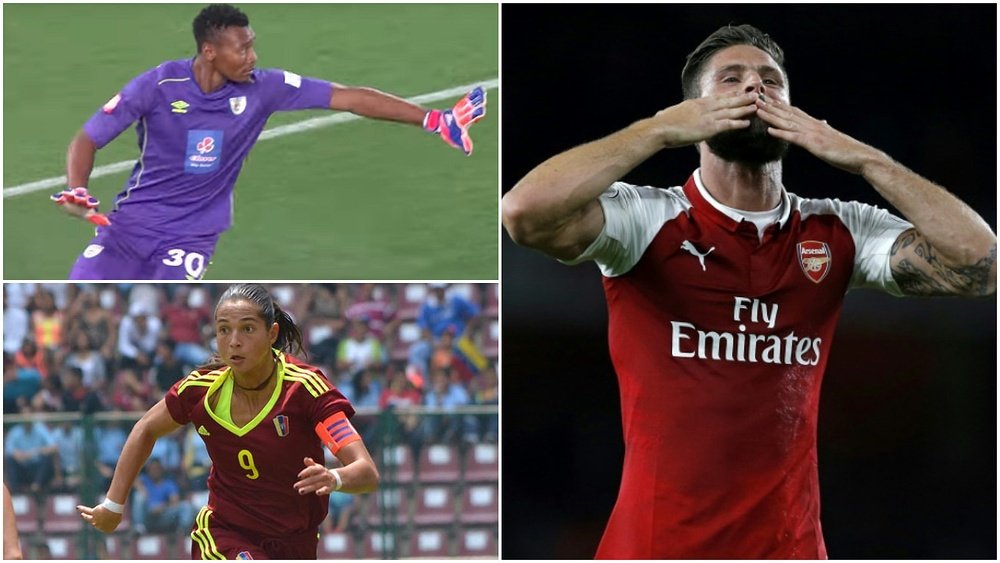 Giroud, Deyna Castellanos y Masuluke compiten por el Puskas. BeSoccer