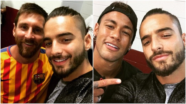 Maluma, la nueva estrella del Barça junto a Messi y Neymar