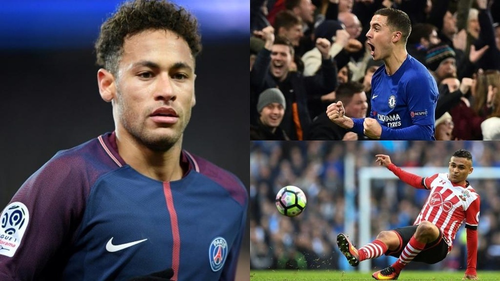 Neymar, Hazard y Boufal, los protagonistas. BeSoccer