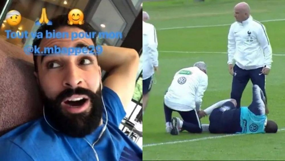 Adeil Rami updates fans on the severity of Kylian Mbappe's injury scare