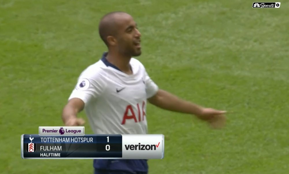 Moura scored an incredible goal. Screenshot/NBC