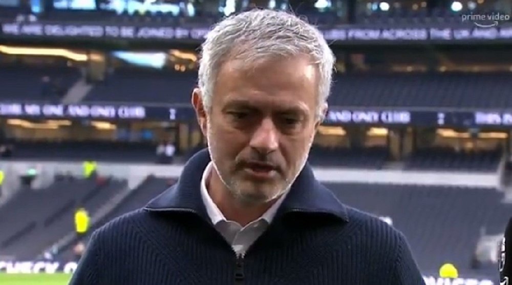 La tristesse de Mourinho. Capture/PrimeVideo