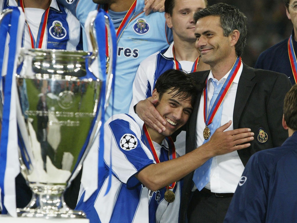 Mourinho celebra la Champions con el Oporto