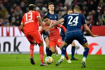 Un latigazo de Kimmich evita que el Bayern se intoxique con la esencia del Köln. AFP