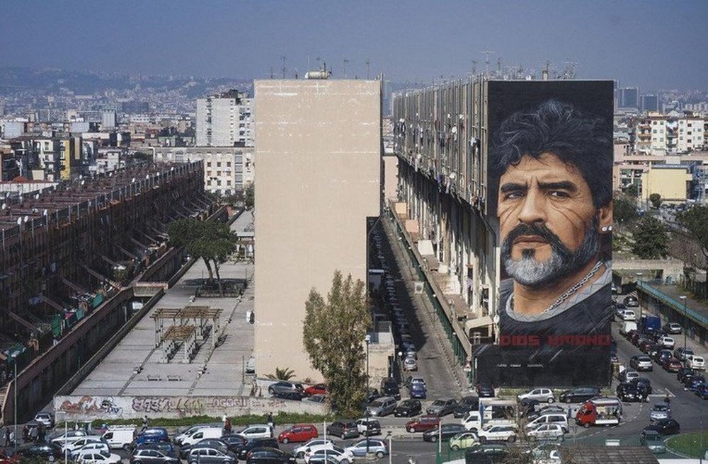 La ciudad tendrá otro pequeño homenaje a Maradona. Twitter/VicenMuglia