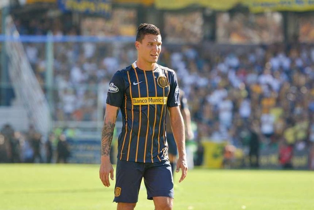 Musto, en un partido con Rosario Central. RCentral