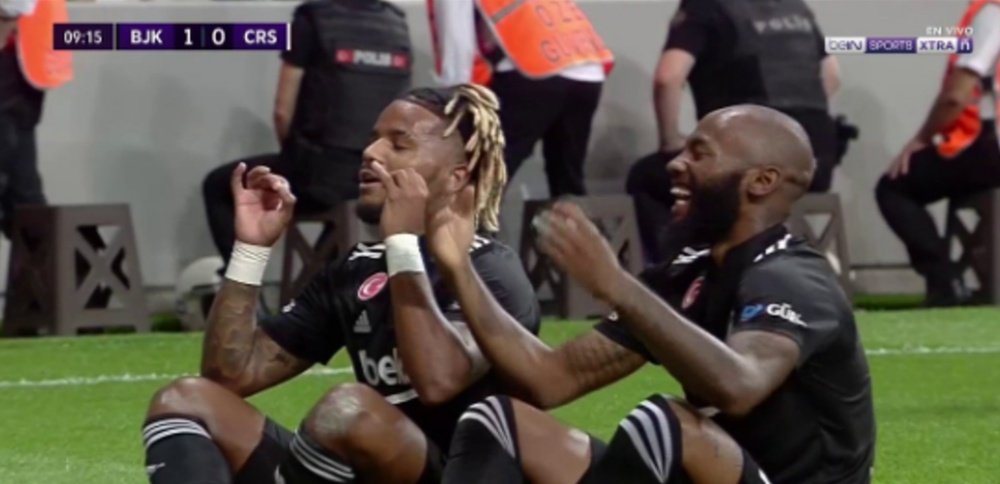 ¡Ni 10 minutos tardó el primer gol de la Superliga Turca 21-22! Captura/beINSports