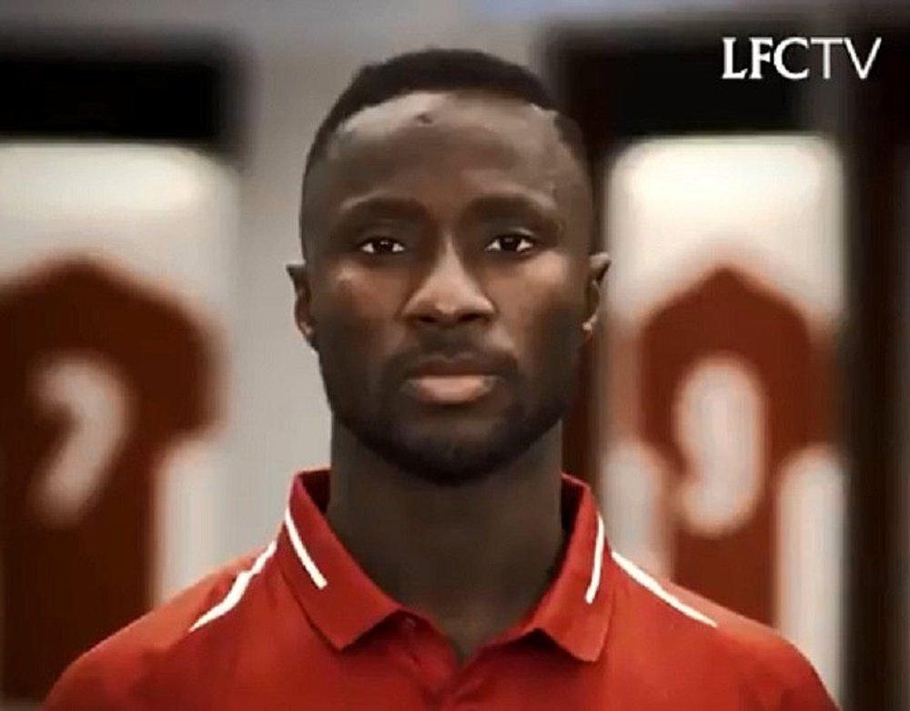 Keita is finally a Liverpool player. Screenshot/LFCTV