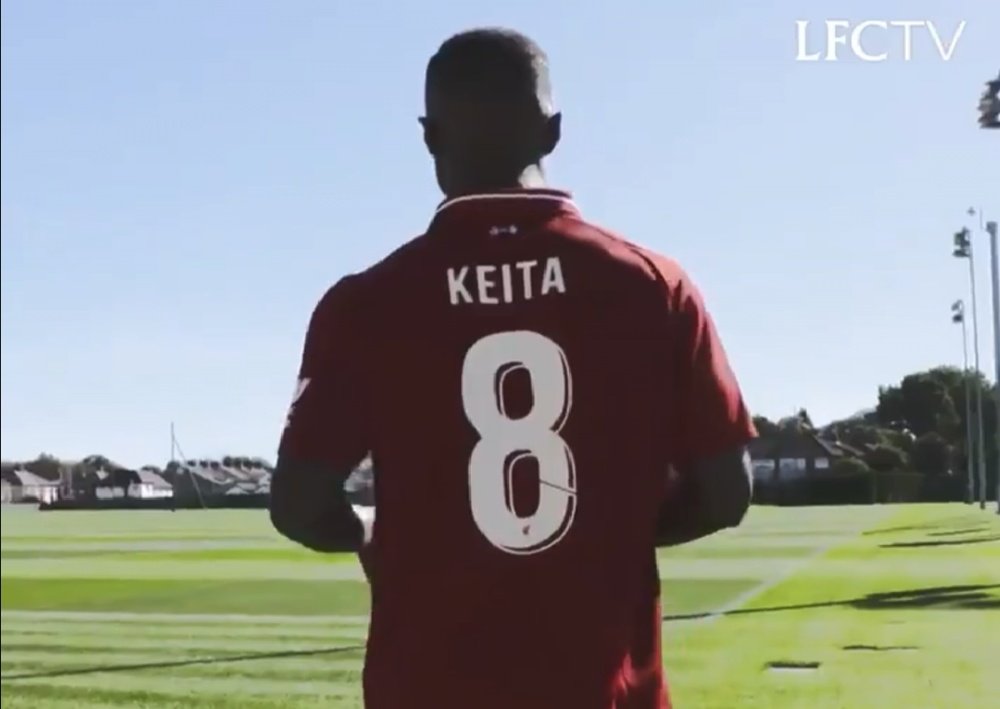 Much is expected of Keita at Liverpool. Screenshot/LiverpoolTV