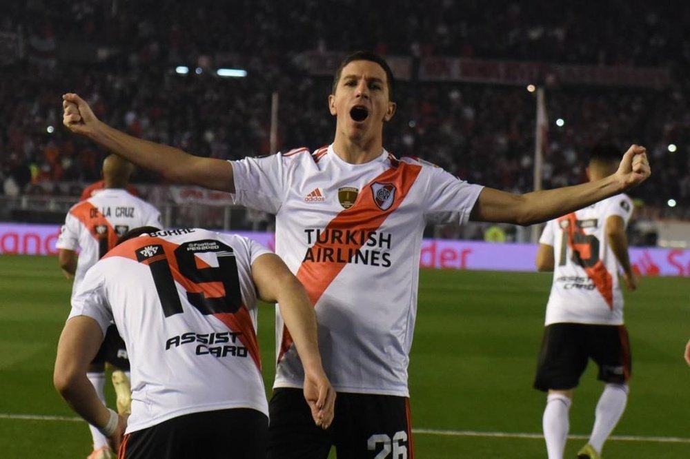 Nacho Fernández habló del choque contra Almagro. RiverPlate