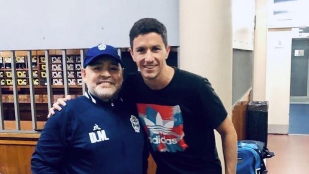 Nacho Fernández pudo conocer a Maradona. Instagram/IgnacionFernandez
