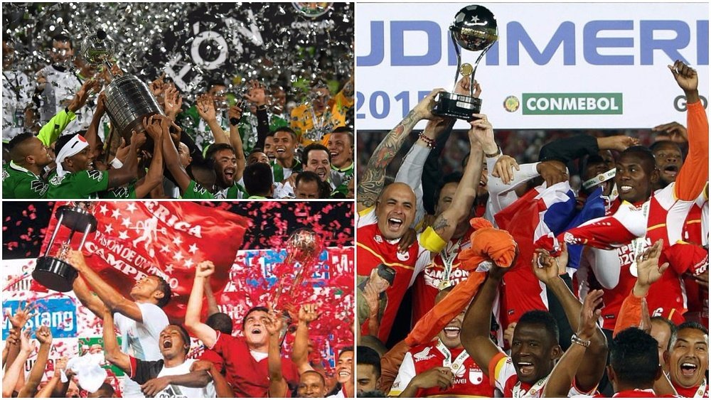 Estos son algunos de los equipos con más títulos en Colombia. BeSoccer