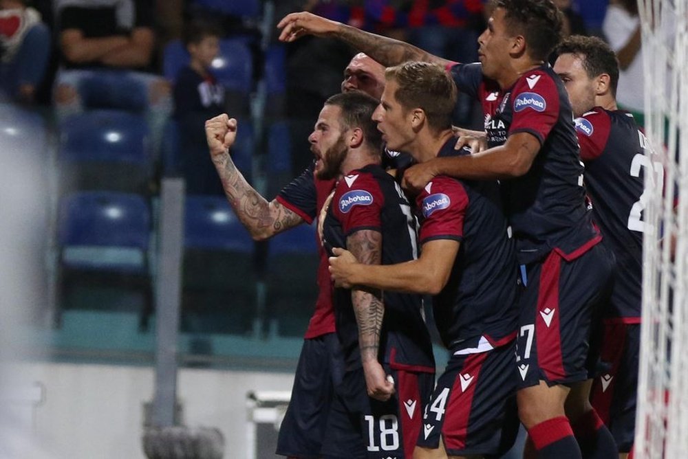 Le formazioni ufficiali di Cagliari-Sassuolo. EFE