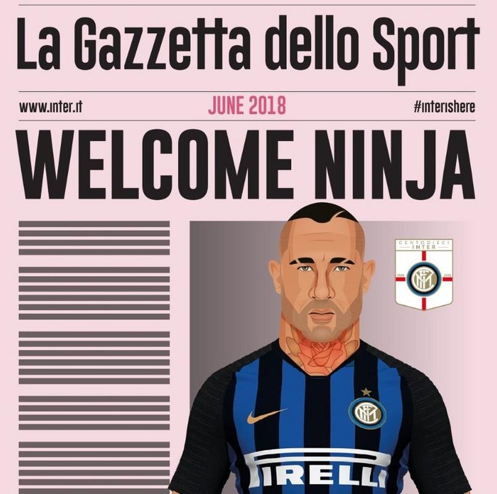 Nainggolan é anunciado oficialmente na Inter. Twitter @Inter