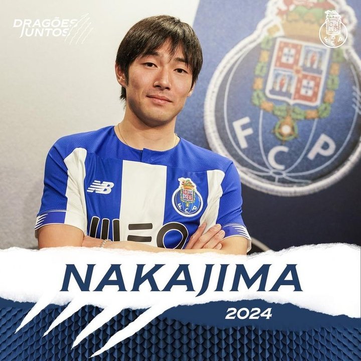 OFICIAL: FC Porto anuncia Nakajima