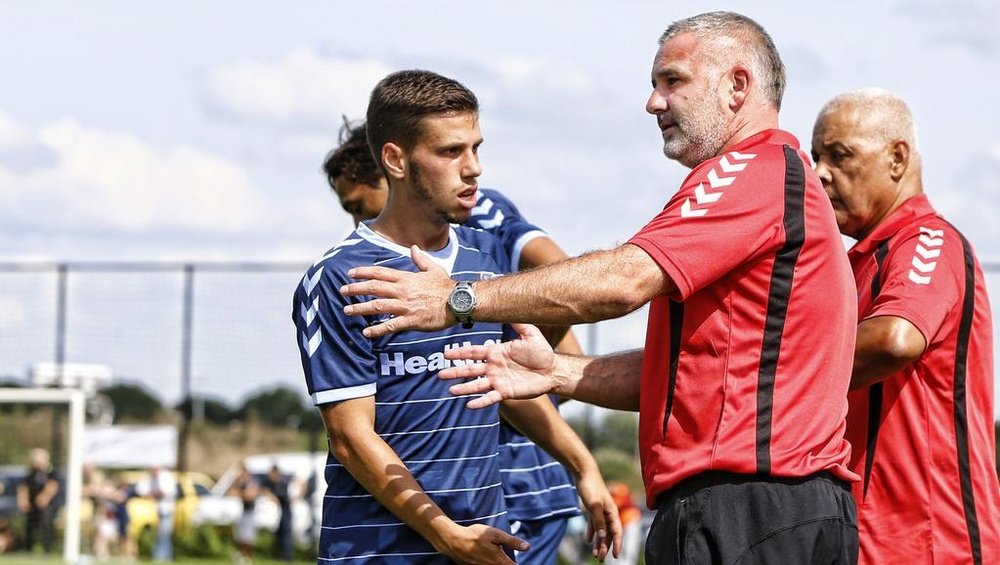 Nando Quesada, en un partido con el Utrecht. Twitter