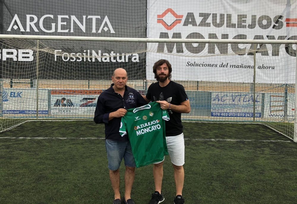 Nano Modrego confirmó su fichaje por el CD Cuarte de la Tercera División. Twitter/nanomodrego