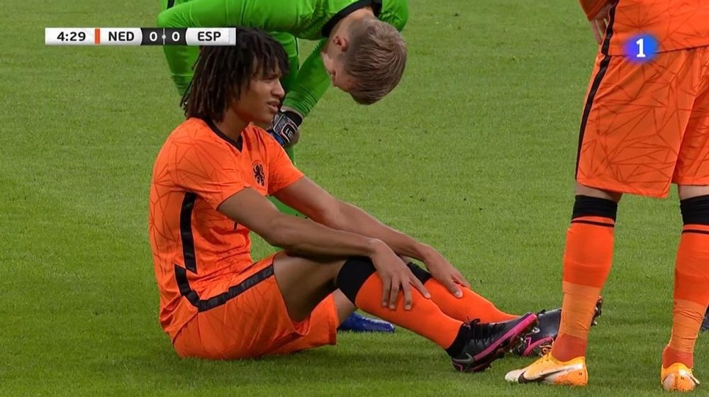 Aké was injured. Captura/TVE