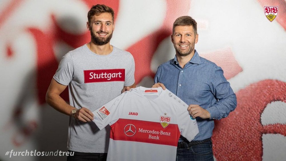 Phillips jouera en prêt à Stuttgart. Twitter/VfB
