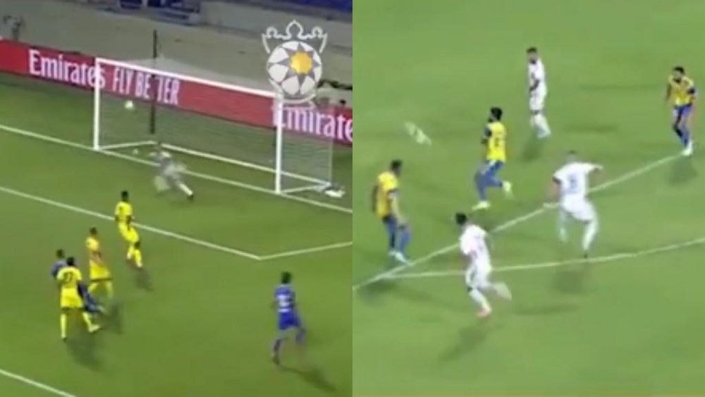 Negredo mantiene el instinto goleador en Emiratos Árabes. Twitter/AlvaroNegredo9