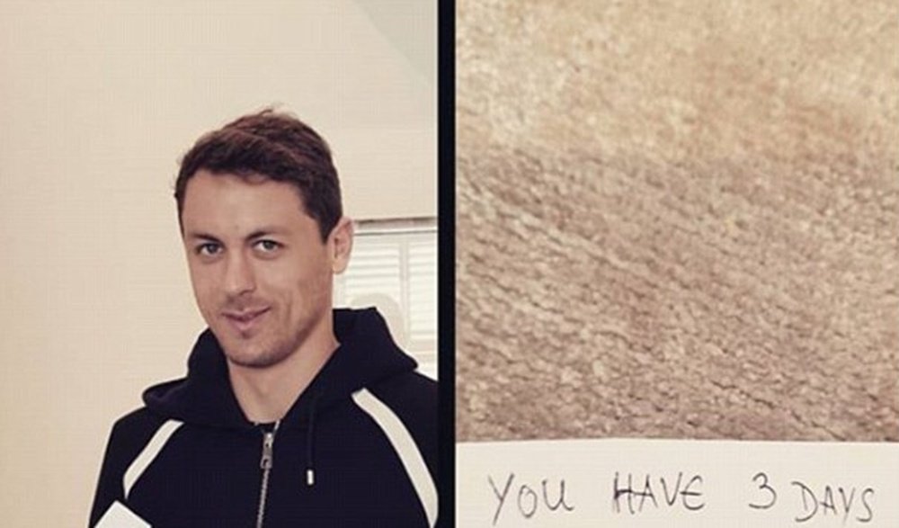 Matic posted a photo with the alleged message. Instagram/nemanjamatic