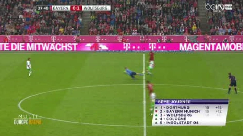 Neuer se equivoca en la salida y casi encaja un tanto desde el centro del campo. Twitter