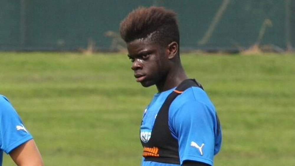 Newcastle midfielder Oliver Kemen who has moved to Lyon. Twitter