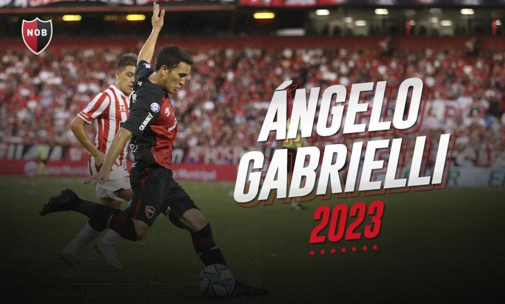 Newell's compró el 90% del pase de Gabrielli. Twitter/CANOBoficial