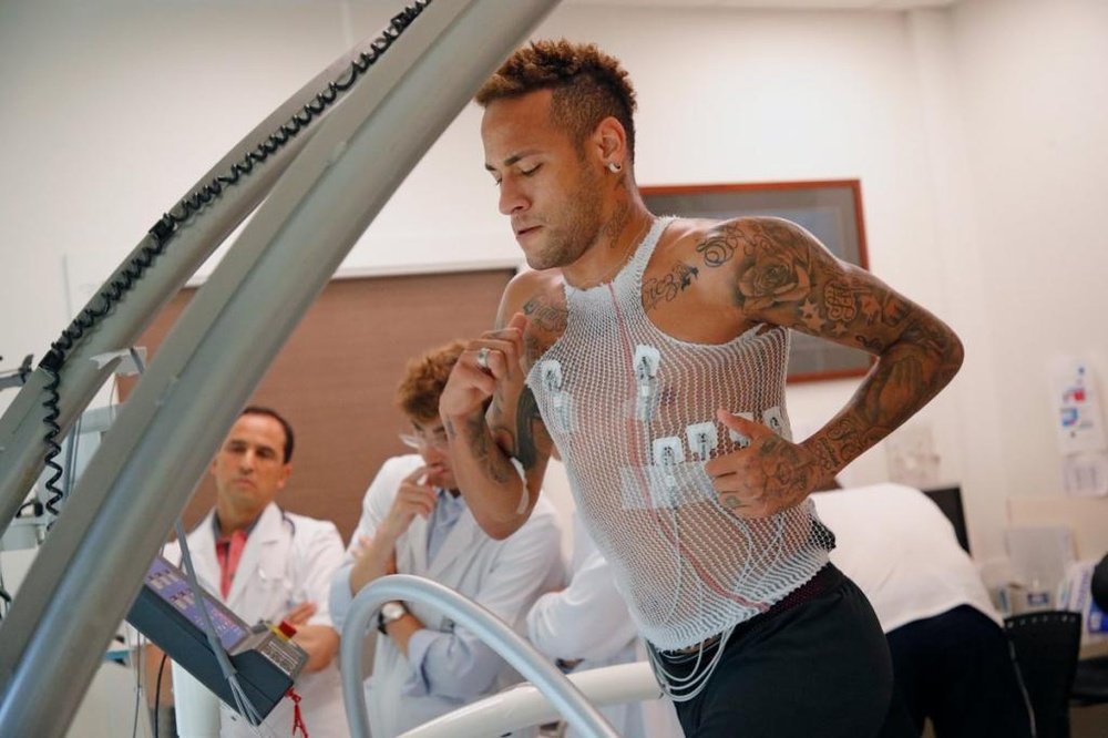 Neymar, ya de regreso. Twitter/PSG