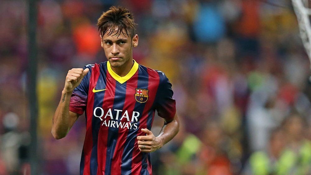 Neymar, durante un encuentro con el Barça. FCBarcelona