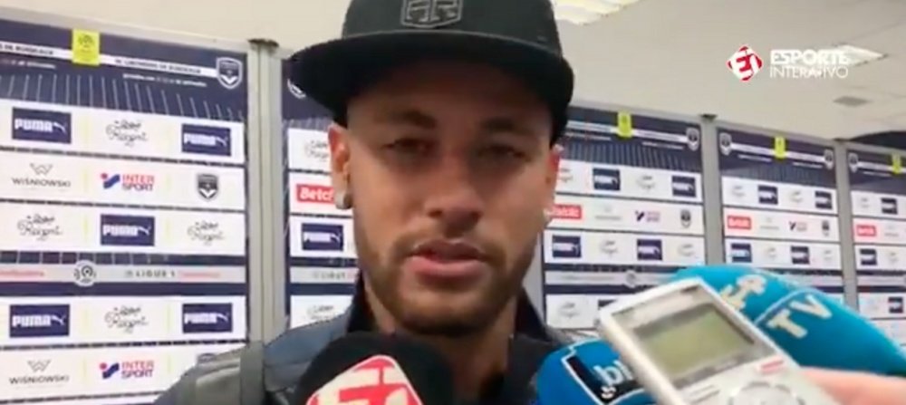 Neymar spoke out and sent a message to his fans. EsporteInterativo