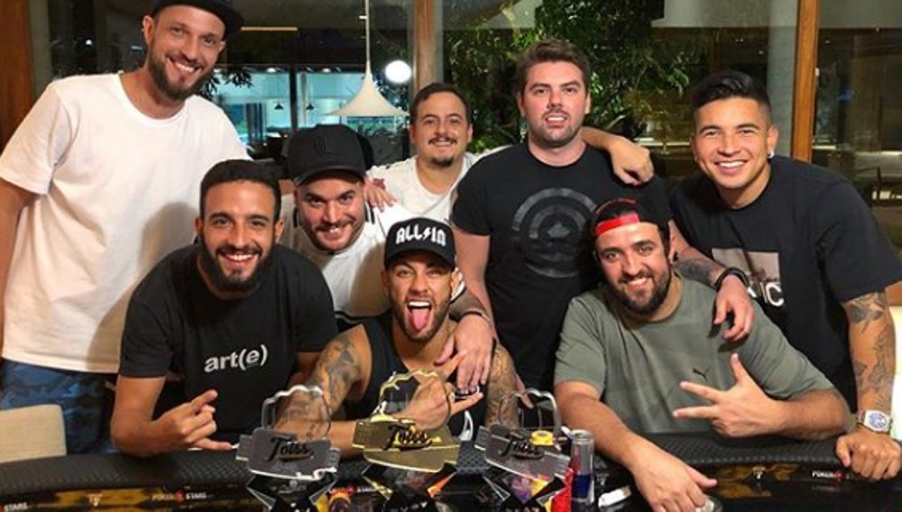 Neymar ganó un torneo de póker. Instagram