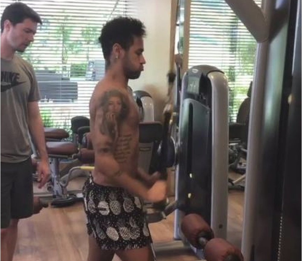 Neymar ya piensa en volver. Instagram/NeymarJr