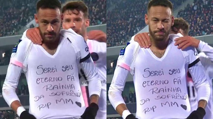 Neymar homenajeó a una cantante fallecida: 