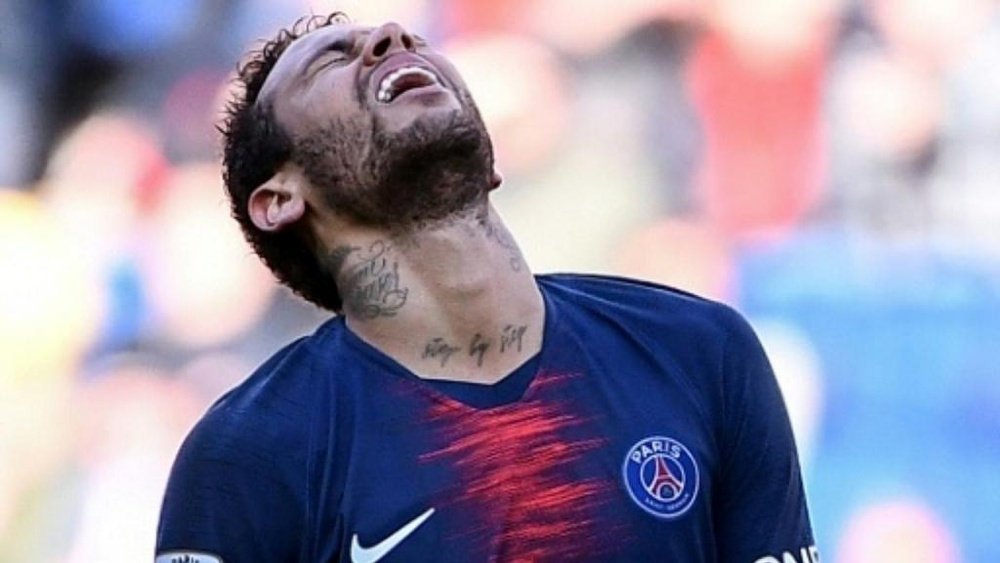 Neymar is in a sticky situation in Paris. AFP