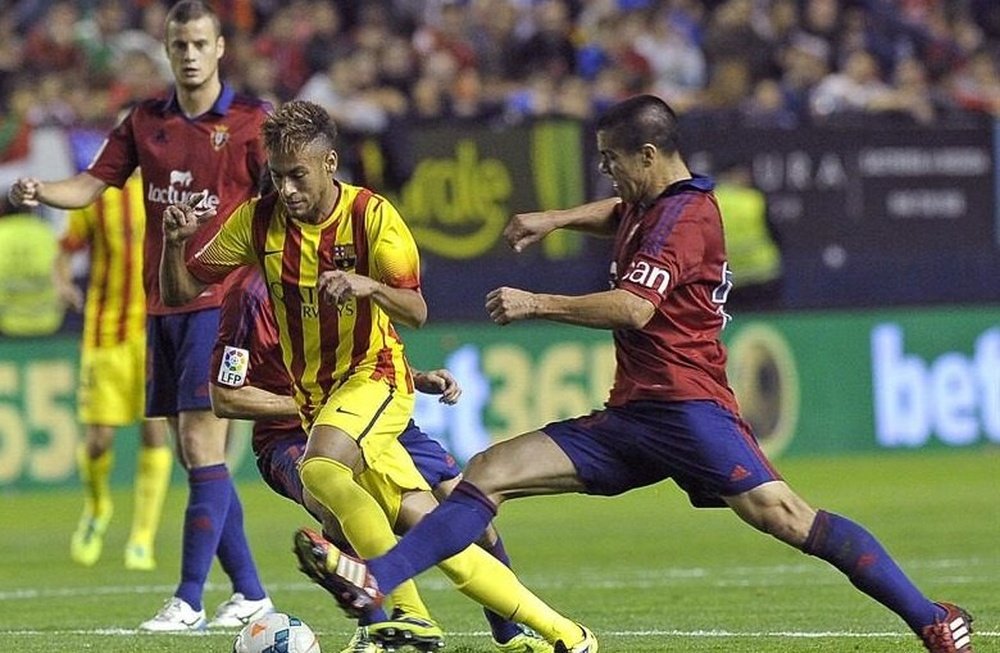 El Barcelona de Neymar no logró imponerse en su última vista al Sadar. EFE
