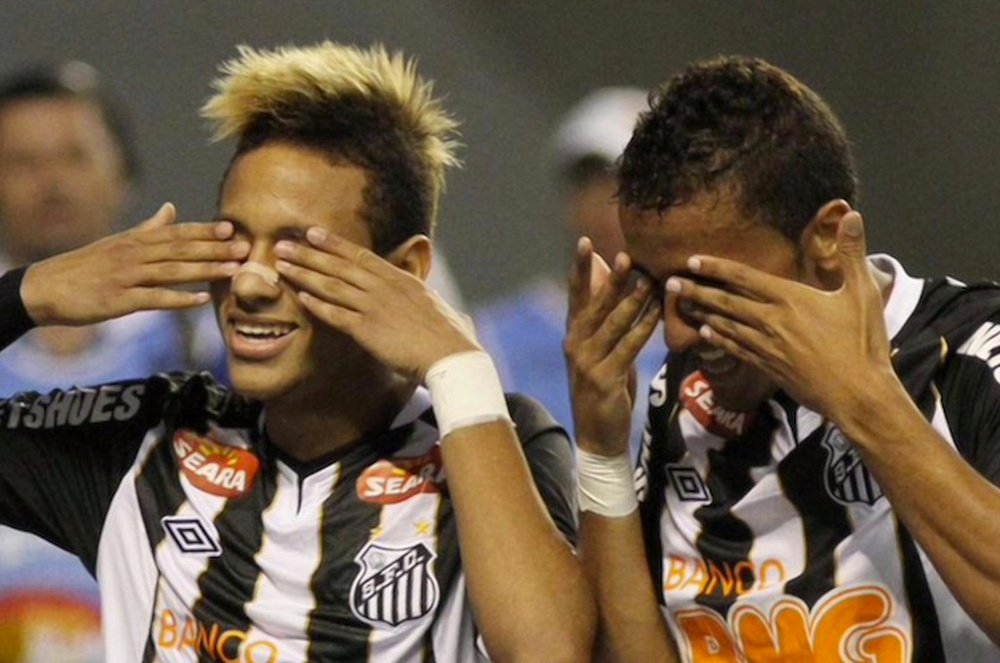 A história de Neymar na Libertadores. AFP