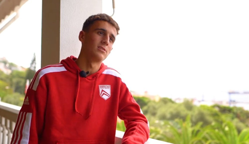 Nicholas Pozo debutó con Gibraltar. Captura/Twitter/GibraltarFA