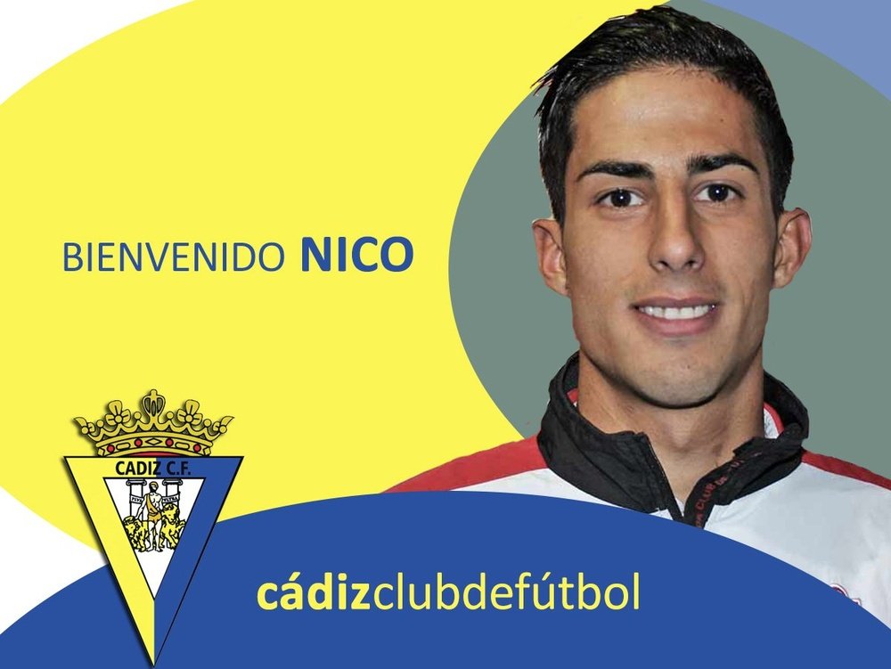 Nico, nuevo jugador del Cádiz. CádizCF