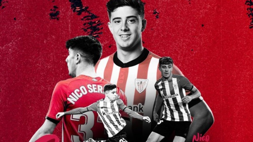 Nico Serrano, nuevo jugador del Mirandés. Twitter/CDMirandés