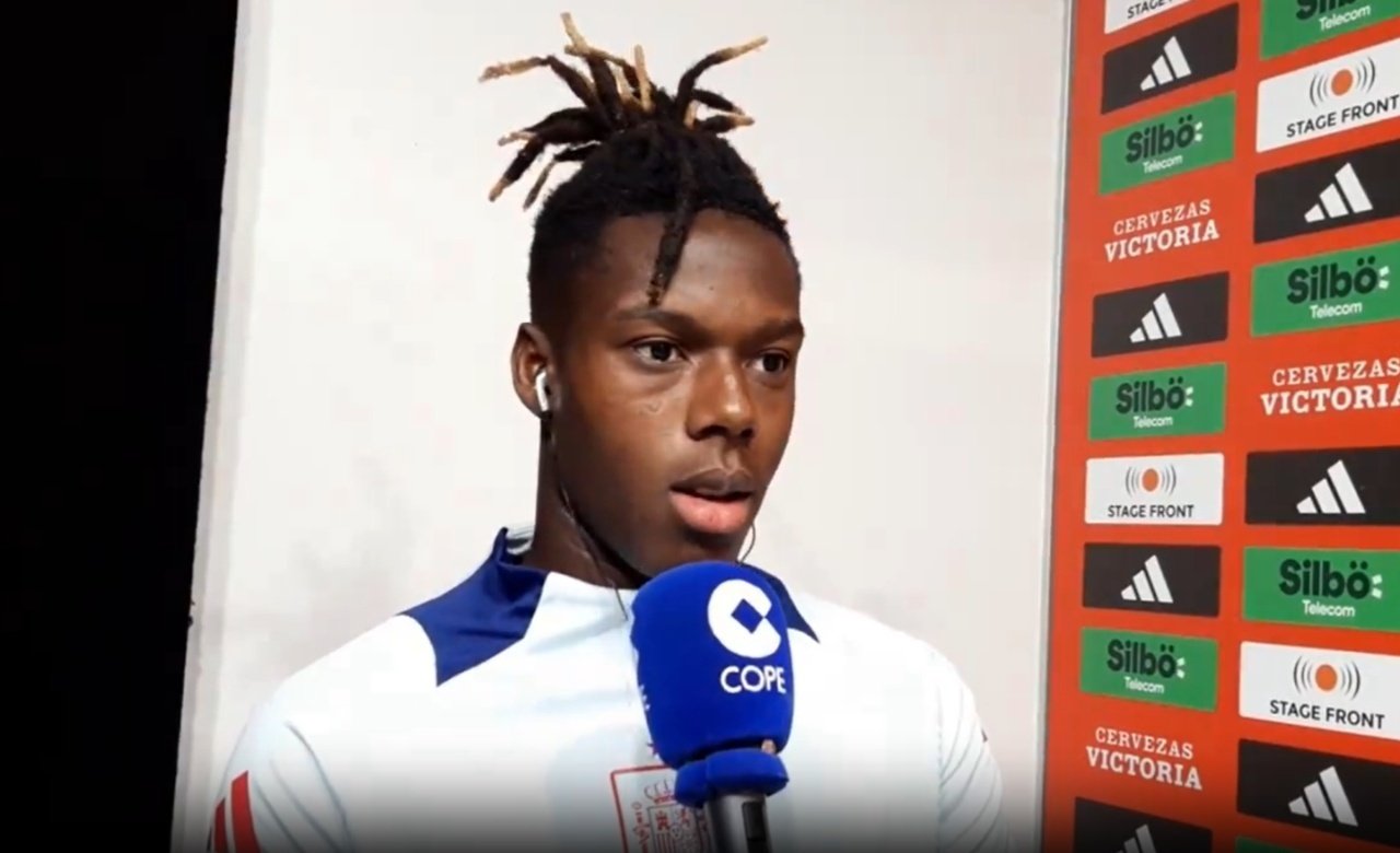 Williams would like to share dressing room with Mbappe in the future. Screenshot/ElPartidazoDeCOPE