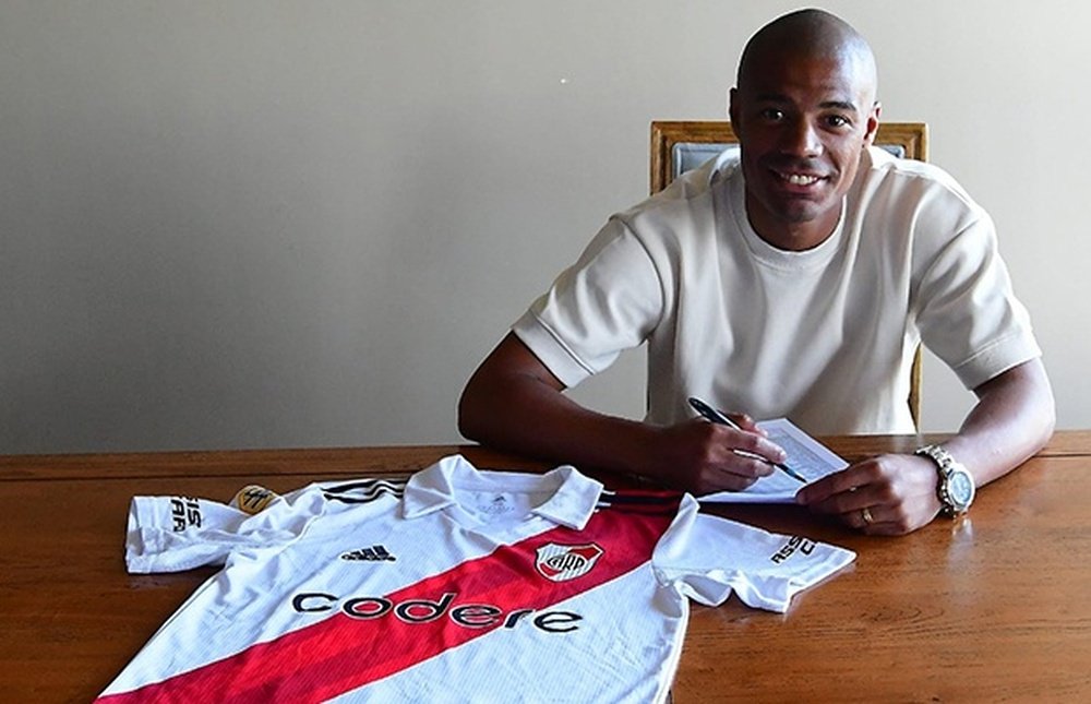 De la Cruz firmó su renovación con River hasta 2025. Captura/RiverPlate