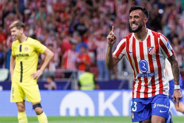 Nicolás González cerró la primera victoria del Atlético de Madrid en su debut. EFE
