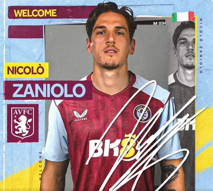 OFFICIEL : Nicolò Zaniolo rejoint Aston Villa. AstonVilla